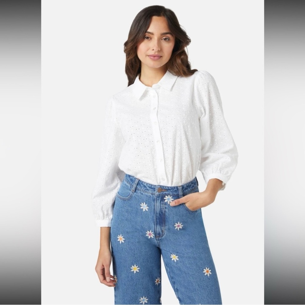 Princess Highway White Button Down Shirt